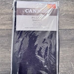 Cannon Pillow Shams - Soft Feel‎ Cotton Rich. Navy Blue. Set of 2. NEW Standard